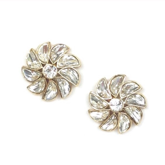 kate spade Jewelry - Kate Spade Glitter Gala Pinwheel Flower Earrings